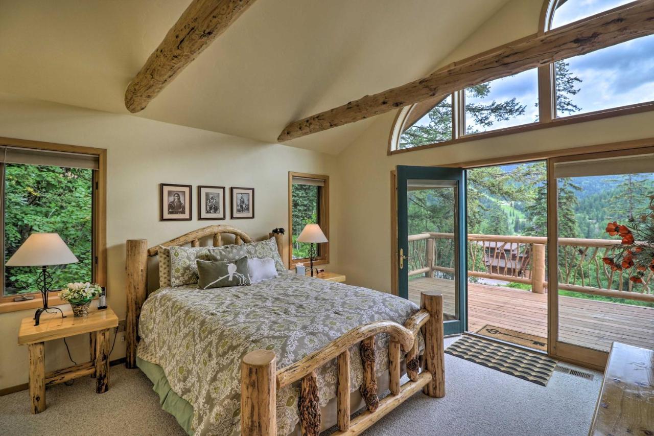 Rustic Home On Whitefish Mountain, Near Ski Run! エクステリア 写真